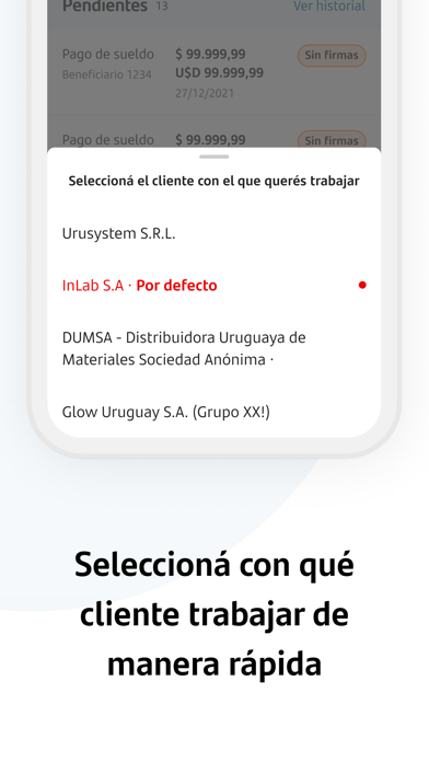 Santander Empresas Uruguay Screenshot