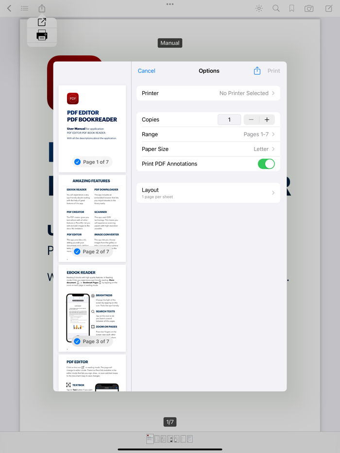 PDF Editor PDF Book Reader