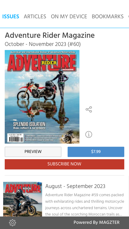 Adventure Rider Magazine - 8.4.11 - (iOS)