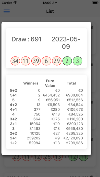 LotteryPro for EuroJackpot Screenshot