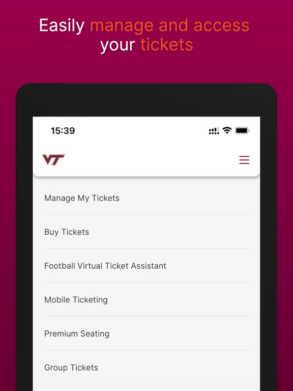 Virginia Tech HokieSports iPad screenshot 5 - Sports app