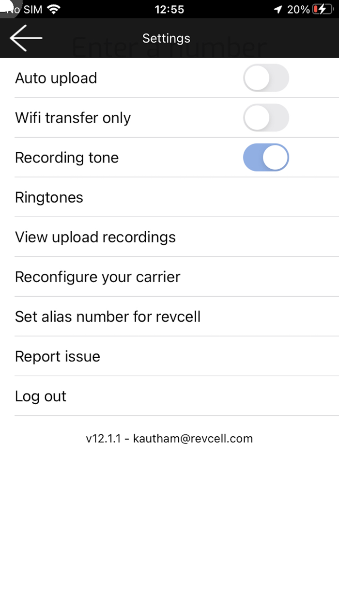 Revcell Call Recording