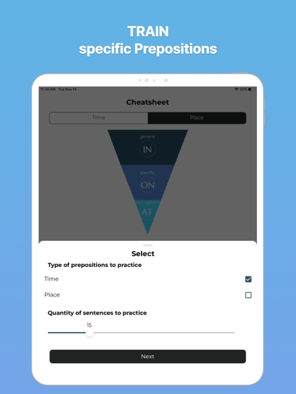 Screenshot #6 pour Prepositions in English Pro