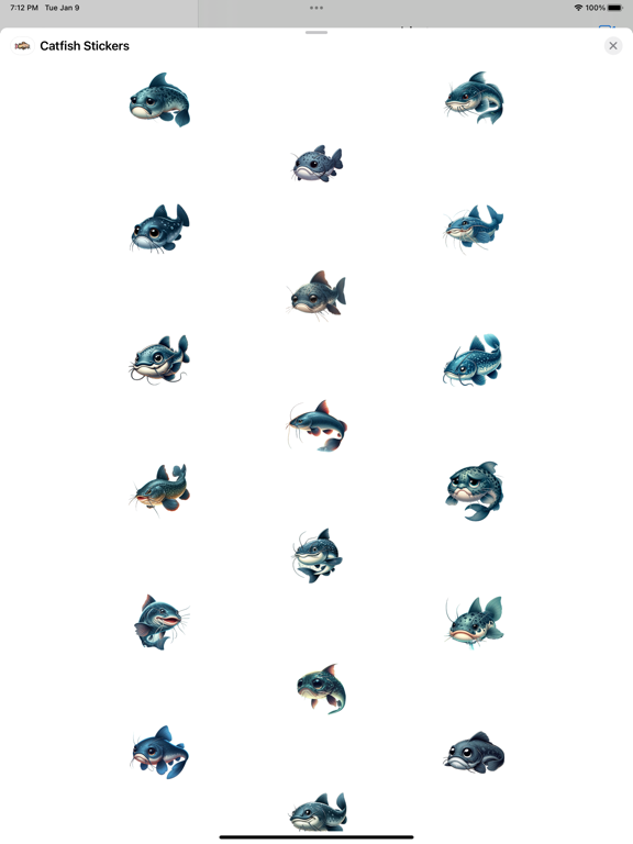 Screenshot #4 pour Catfish Stickers