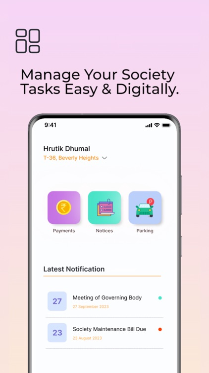 OneNest Society Management App