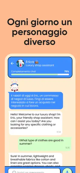 Game screenshot Rabbit talk: impara chattando hack