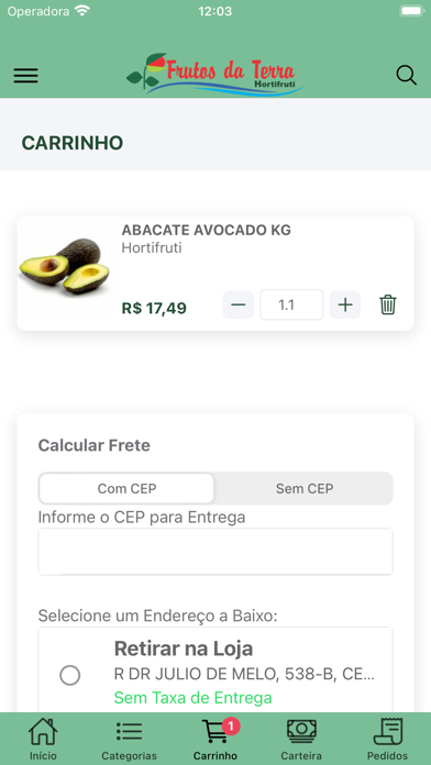 Frutos da Terra Screenshot