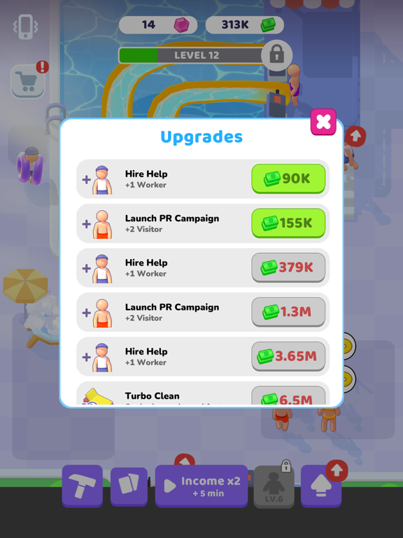 My Aquapark: Idle Water Empire iPad screenshot 4 - Games app