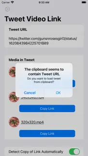 tweet video links for twitter iphone screenshot 2