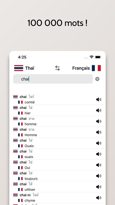 Dictionnaire Thaï-Français Screenshot