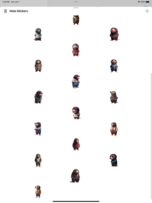 Screenshot #5 pour Mole Stickers