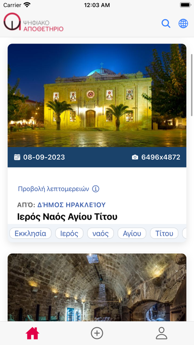 Ψηφιακό Αποθετήριο Screenshot