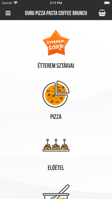 GURU Pizza Pasta Coffee Brunch Screenshot