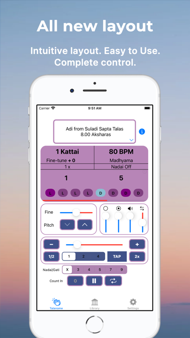 Talanome - Carnatic Metronome Screenshot