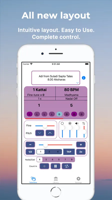 Talanome - Carnatic Metronome screenshot 1 of 10