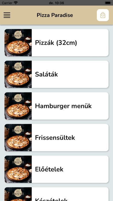 Pizza Paradise Dunaújváros Screenshot