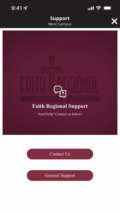 Faith Regional Direct Screenshot