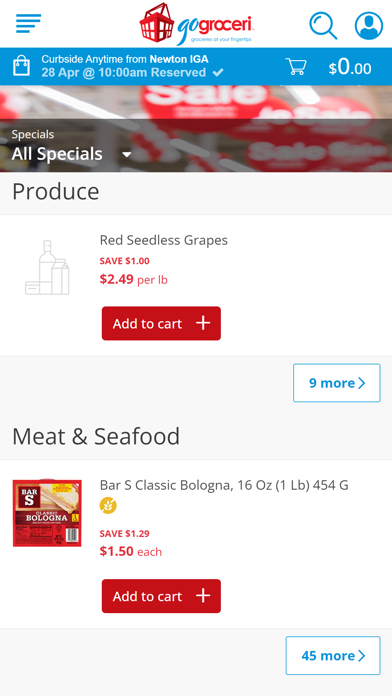 goGroceri Screenshot