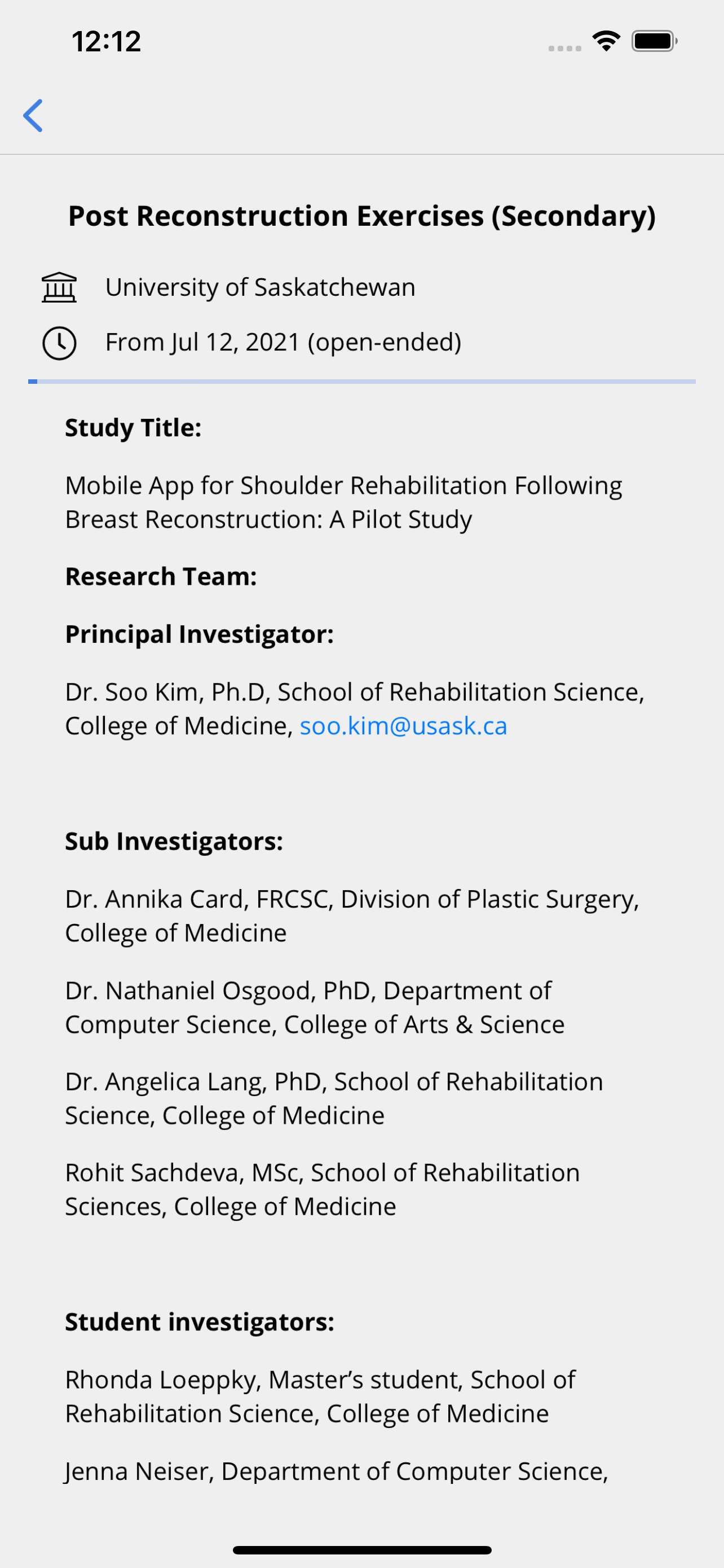 Shoulder App