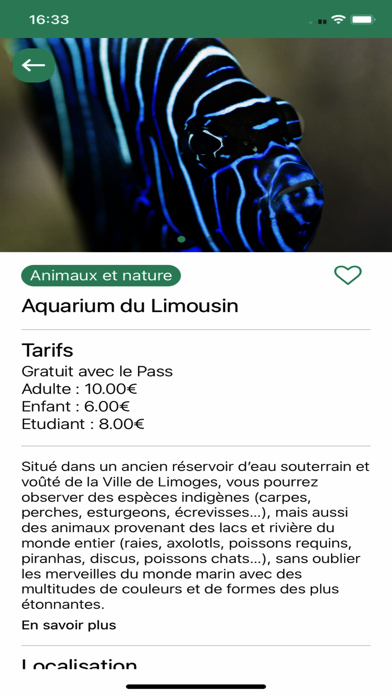 Limoges City Pass Screenshot