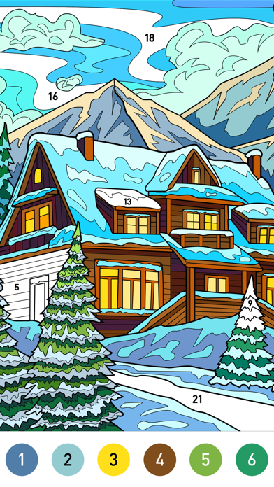 Christmas Winter Coloring Book screenshot 3