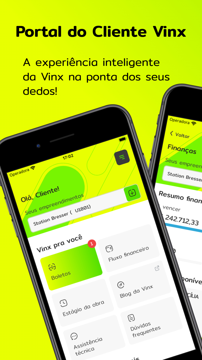 Portal do Cliente Vinx