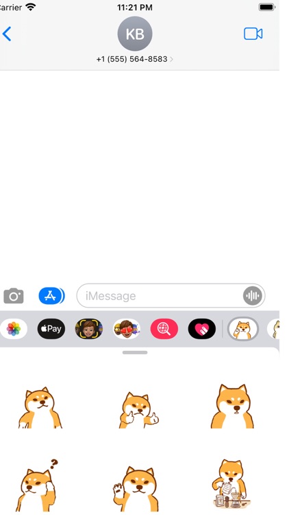 A Shiba Dog Animated Stickers