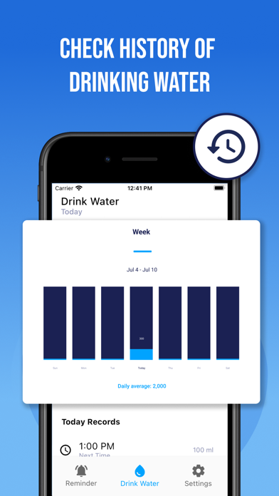 Water Tracker - Daily Reminder Screenshot