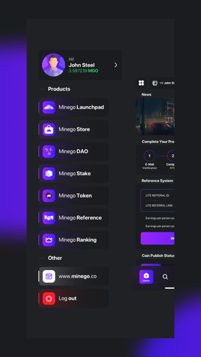 MineGo Network Screenshot