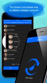 easy cleaner contacts pro iphone screenshot 2