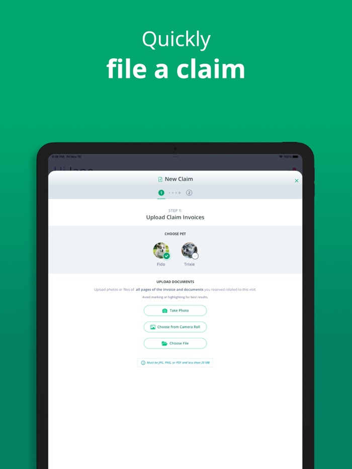 Healthy Paws Pet Insurance App