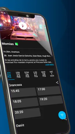 Captura de pantalla de Cinesa App en iPhone 4