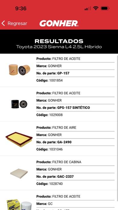 Catálogo Gonher App Screenshot