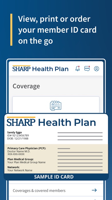 Sharp Health Plan - Insurance Screenshot