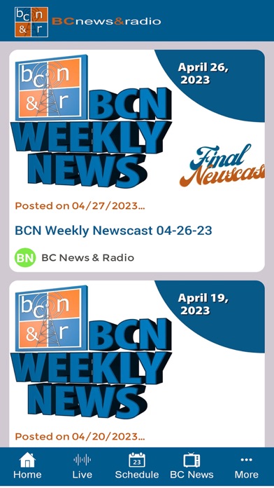 BC News & Radio Screenshot