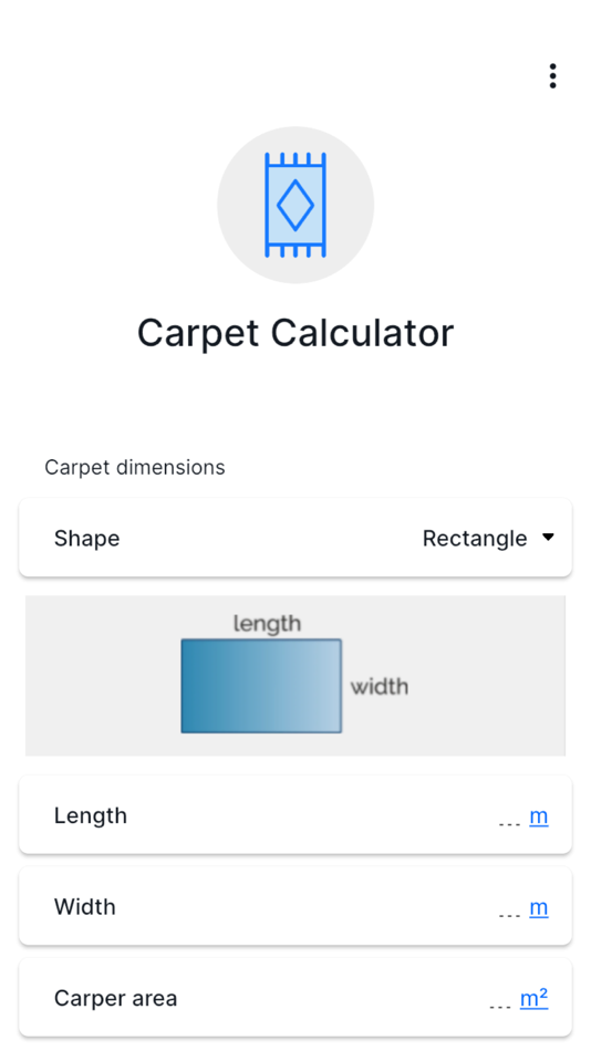 #1. Carpet Calculator - CalCon (iOS) 来自: Stage Coding