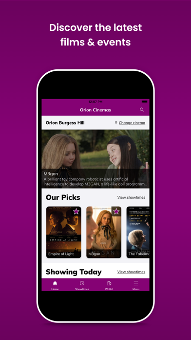 Orion Cinemas UK Screenshot