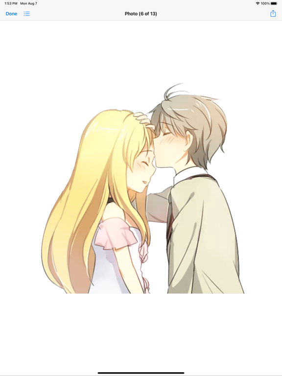 Loving Couple Romance Story iPad screenshot 10 - Stickers app