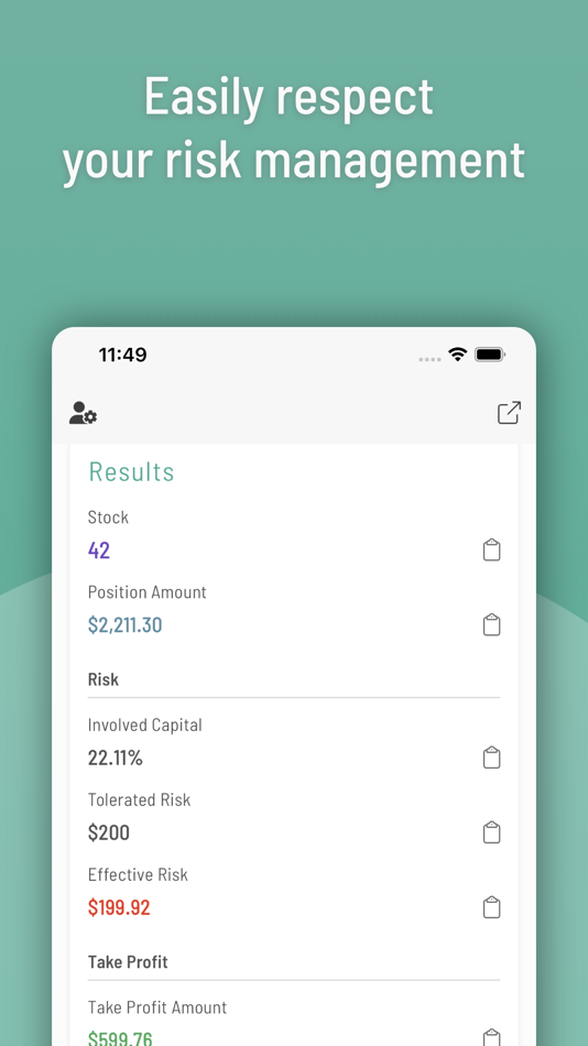 #2. Stock Position Calculator (iOS) 由: alpinetic