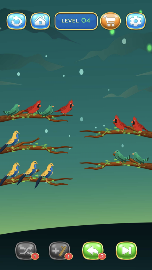 #3. Birdy Sort Matching Puzzle (iOS) By: DONSON TECH CO.,LTD