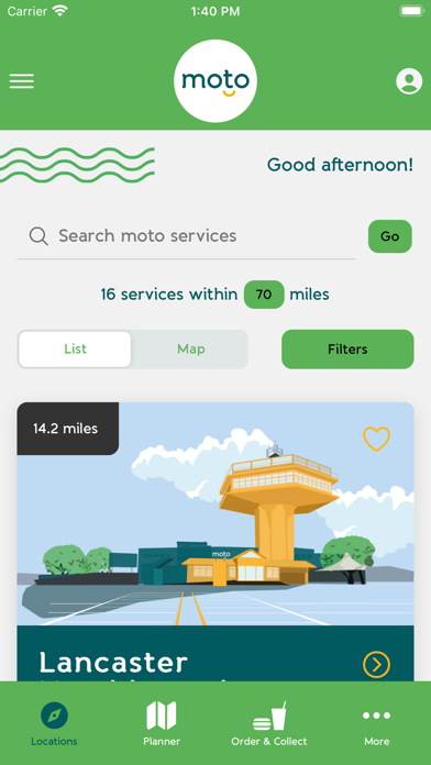 Moto Services Screenshot
