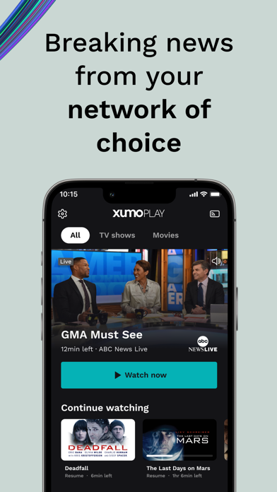 Xumo Play: Stream TV & Movies Screenshot
