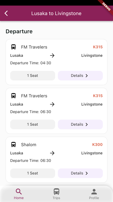 Tafika Tickets Screenshot