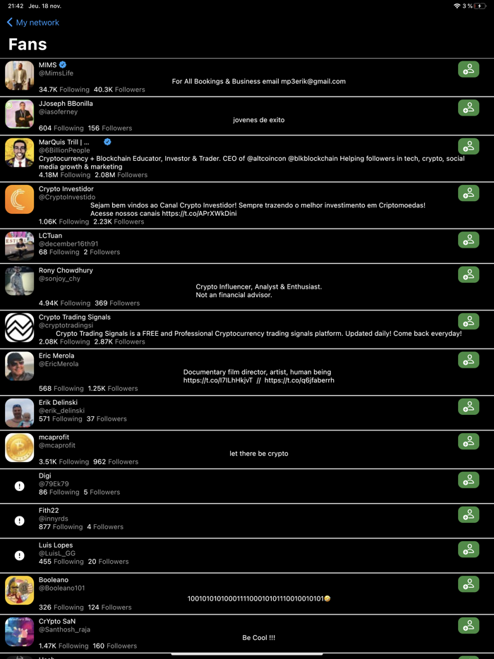 Stats  for Twitter - Unfollow