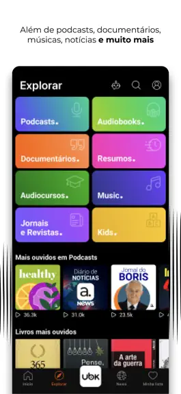 Game screenshot Ubook: Audiobooks e Podcasts apk