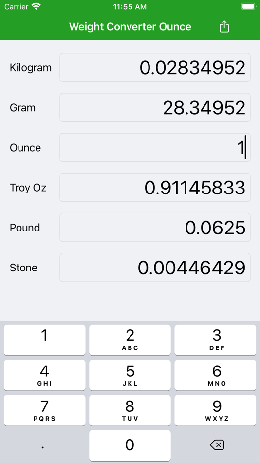 #1. Weight Converter Ounce (iOS) 由: Anna Filobok