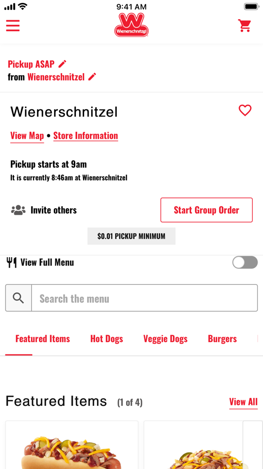 #3. Wienerschnitzel (iOS) Podle: BuildFire
