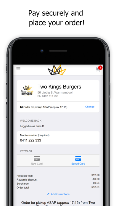 Two Kings Burgers Warrnambool Screenshot