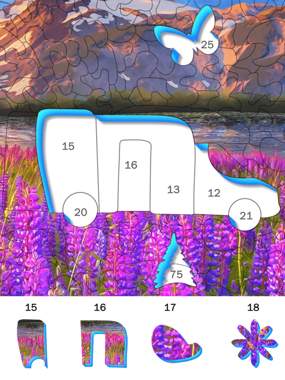 Tap Color Jigsaw iPad screenshot 6 - Games app