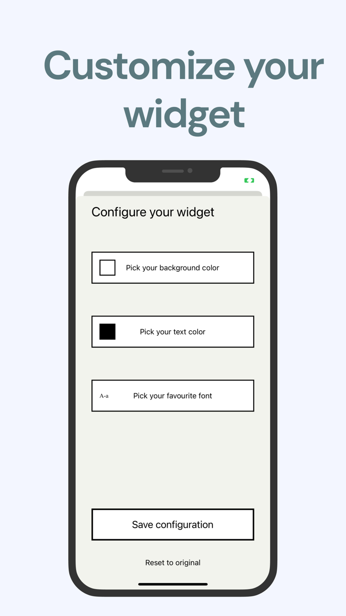 Daily Affirmations Widget